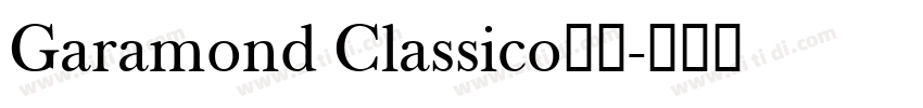 Garamond Classico字体字体转换